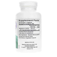 2-AEP Magnesium 500 Mg, 200 Veg Capsules, by Advanced Research, image #2