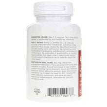 Acetyl-L-Carnitine 500 Mg, by Protocol For Life Balance, image #3
