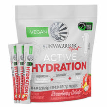 Active Hydration Stick Packs, Strawberry Colada, 18 Stick Packs, by Sunwarrior