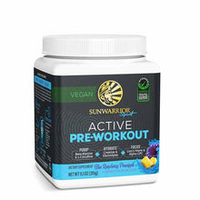 Active Pre-Workout, Blue Raspberry Pineapple, 30 Servings, by Sunwarrior
