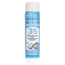 Active Sunscreen Stick with Clear Zinc SPF 35, by Badger
