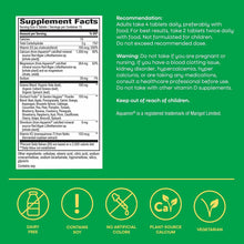 Bottle label for Alive Calcium Bone Formula supplement showing nutrition facts, dosage instructions, warnings, and ingredient