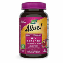 Alive Hair, Skin & Nails Gummies, by Natures Way