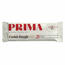 PRIMA Ancestral Protein Bar in Cookie Dough flavor, 2oz, containing 21g grass-fed protein.