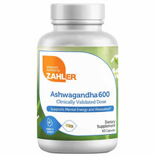 Ashwagandha 600, by Zahler