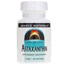 Astaxanthin 12 Mg, 30 Softgels, by Source Naturals