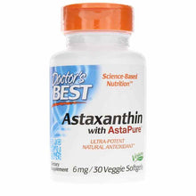 Astaxanthin with AstaPure 6 Mg, 30 Veg Softgels, by Doctors Best