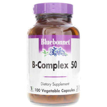 B-Complex 50, 100 Veg Capsules, by Bluebonnet