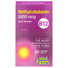 B12 Methylcobalamin 5000 Mcg, by Natural Factors