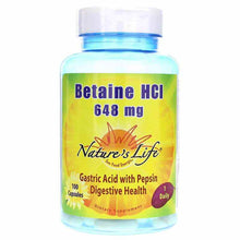 Betaine HCl 648 Mg, 100 Capsules, by Natures Life