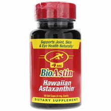 BioAstin 4 Mg Hawaiian Astaxanthin, 60 Gel Caps, by Nutrex Hawaii