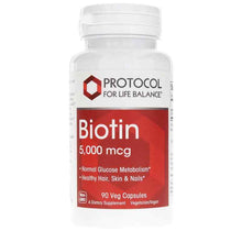 Biotin 5,000 Mcg, by Protocol For Life Balance