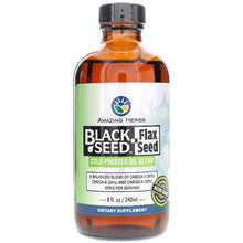 Black Seed Flax Seed Oil Blend, by Amazing Herbs