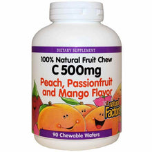 C-500 Mg Natural Fruit Chew, Peach Passionfruit Mango, 90 Chewable Tablets, by Natural Factors