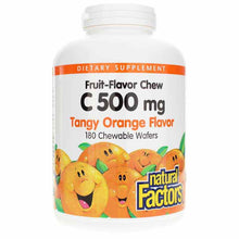 C-500 Mg Natural Fruit Chew, Tangy Orange, 180 Chewable Tablets, by Natural Factors
