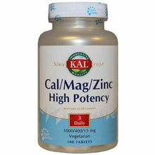 Cal/Mag/Zinc, 100 Tablets, by Kal