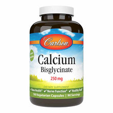 Calcium Bisglycinate 250 Mg, 180 Veg Capsules, by Carlson Labs
