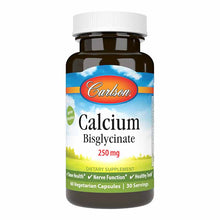 Calcium Bisglycinate 250 Mg, 60 Veg Capsules, by Carlson Labs