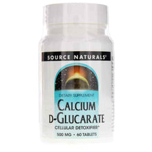 Calcium D-Glucarate 500 Mg, 60 Tablets, by Source Naturals