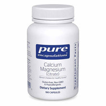 Calcium Magnesium (citrate), 180 Capsules, by Pure Encapsulations