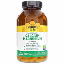Calcium Magnesium Complex 1000 Mg:500 Mg, 180 Tablets, by Country Life