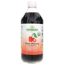 Certified Organic Tart Cherry Concentrate in Glass Bottle, 16 Oz, by Dynamic Health
