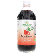 Certified Organic Tart Cherry Concentrate in Glass Bottle, by Dynamic Health