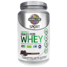 Certified Grass Fed Whey Protein, Chocolate, by Garden of Life Sport