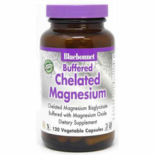 Chelated Magnesium Buffered, 120 Veg Capsules, by Bluebonnet