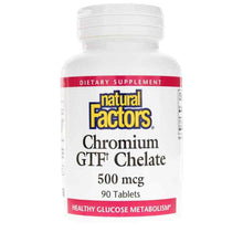 Chromium GTF Chelate 500 mcg, by Natural Factors