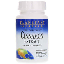 Cinnamon Extract 200 Mg Full Spectrum Tablets, by Planetary Herbals