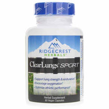ClearLungs Sport, 60 Vegan Capsules, by Ridgecrest Herbals