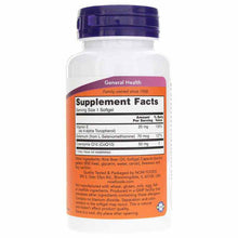 CoQ10 50 Mg, 100 Softgels, by NOW Foods, image #2