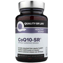 CoQ10-SR 100 Mg 24 Hour Sustained Release, 30 Veg Capsules, by Quality Of Life