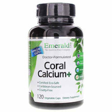 Coral Calcium+, 120 Veg Capsules, by Emerald