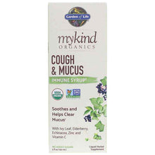 Cough & Mucus Immune Syrup, by Garden of Life mykind Organics