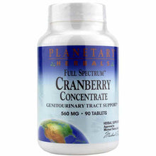Cranberry Concentrate 560 Mg Full Spectrum, 90 Tablets, by Planetary Herbals