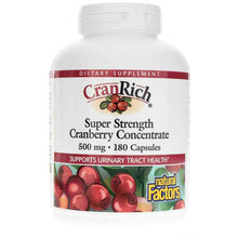 CranRich Super Strength Cranberry Concentrate, 180 Capsules, by Natural Factors