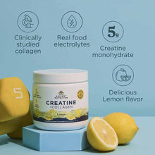 Creatine + Collagen + Electrolytes, Lemon, 30 Servings, by Ancient Nutrition, image #3