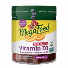 D3 Wellness Gummies, Mixed Fruit, by Megafood
