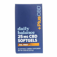 Daily Balance THC Free CBD 25 Mg, 30 Softgels, by PlusCBD Oil