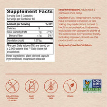 Supplement Facts label for Dandelion Root capsules by Nature's Way with serving information and ingredient details.