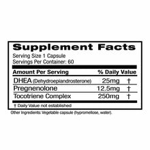 DHEA 25 Mg with Pregnenolone, 60 Veg Capsules, by Emerald