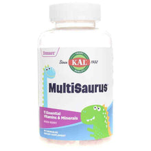 Dinosaurs MultiSaurus Vitamins & Minerals, Mixed Berry, 90 Chewables, by Kal