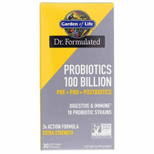 Dr. Formulated Probiotics 100 Billion, by Garden of Life