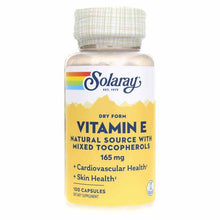 Dry Form Vitamin E with Mixed Tocopherols, by Solaray