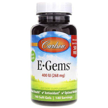 E-Gems 400 IU, 140 Softgels, by Carlson Labs