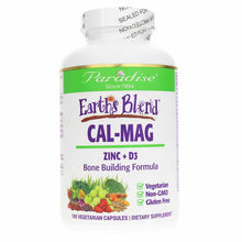 Earth's Blend Cal Mag with Zinc + D3, by Paradise Herbs