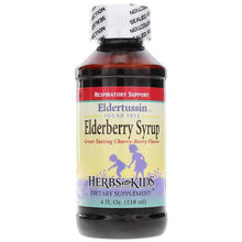 Eldertussin Elderberry Syrup Sugar-Free Respiratory Support, by Herbs for Kids