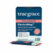 ElectroMag Electrolyte Stick, Pink Lemonade, 16 Packets, by True Grace